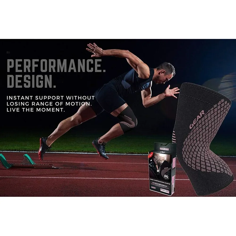 Physix Gear Knee Compression Sleeve - Premium Knee Support Brace for Workout Gym